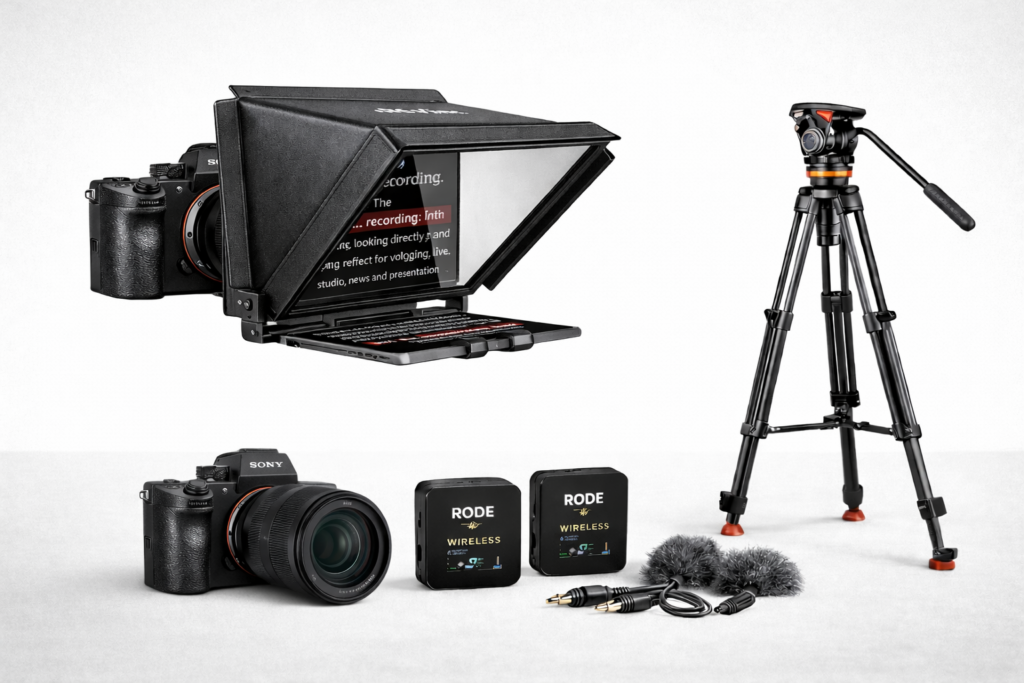 SONY ALPHA IV + TREPIED + MICRO + PROMPTEUR