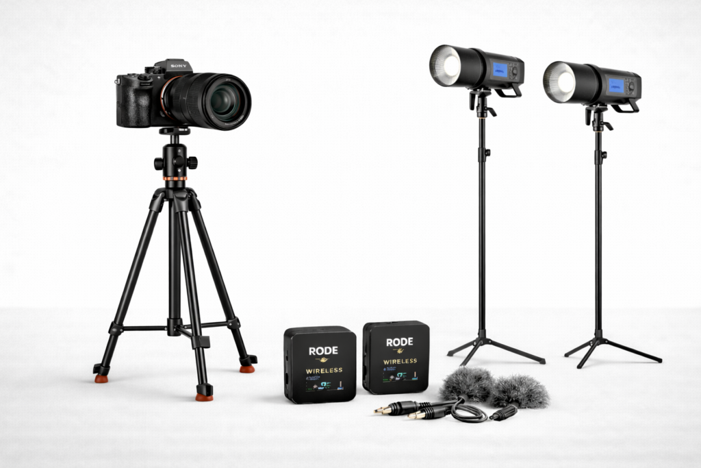 SONY ALPHA III + Objectif  + MICRO + 2x Godox AD400